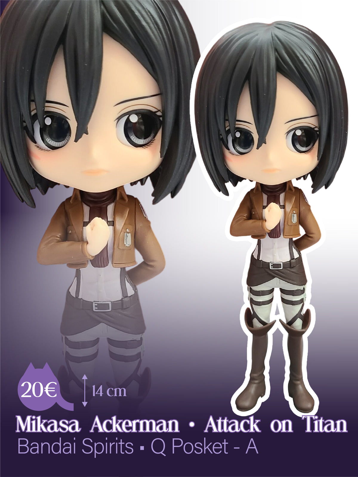 Attack on Titan - Mikasa Ackerman - Q Posket - A