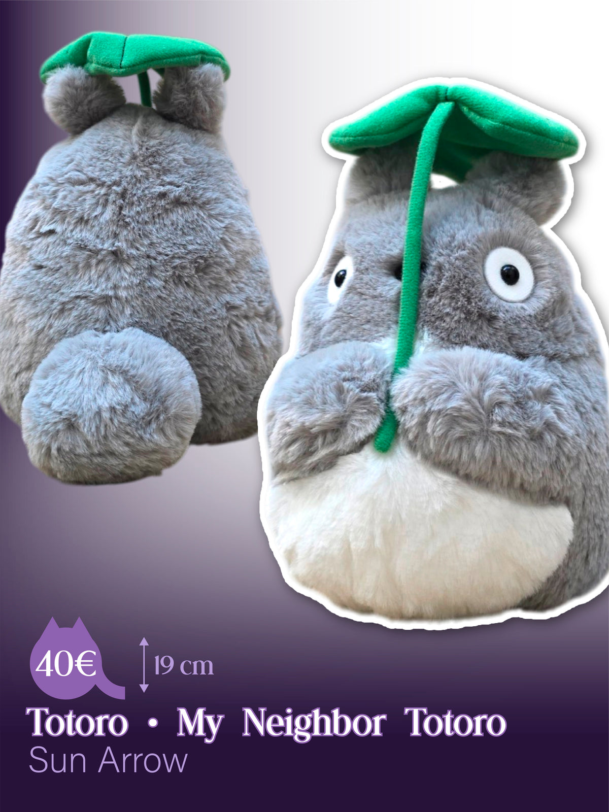 My Neighbor Totoro Nakayoshi - Big Totoro Holding Leaf